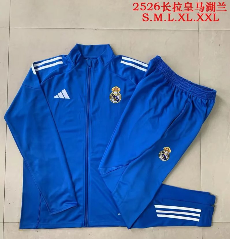 AAA Quality Real Madrid 25/26 Tracksuit - Blue/White